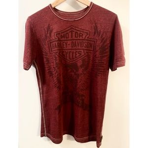 Trunk Ltd + Harley-Davidson * Freedom Eagle * Burgundy Red Tee